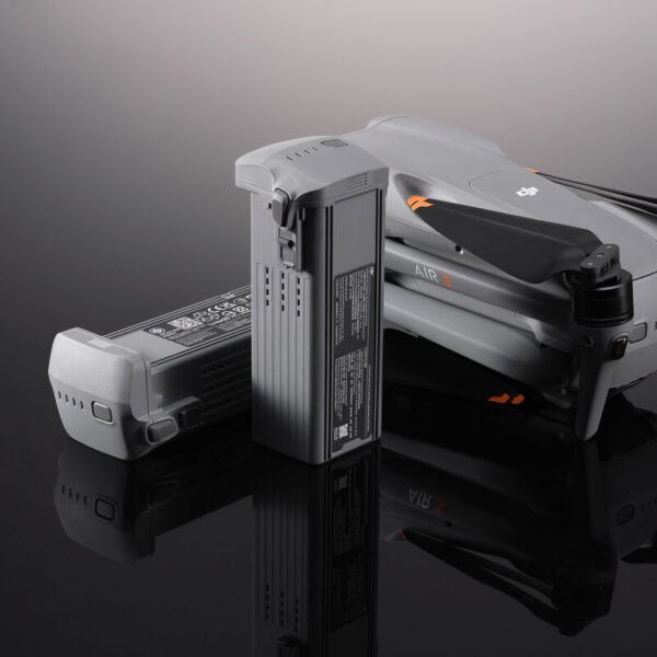 Original DJI Air 3 Intelligent Flight Battery isolated on black background