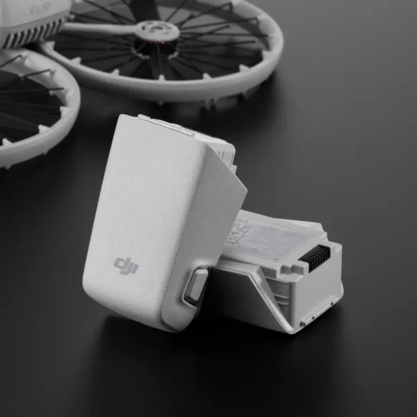 DJI Flip Intelligent Flight Battery on a solid black background