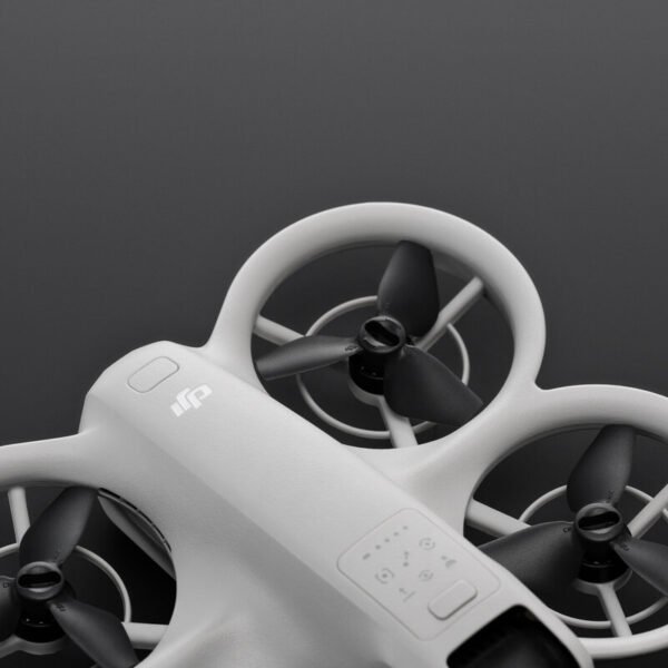 Original DJI Neo Propellers model 2016S isolated on black background