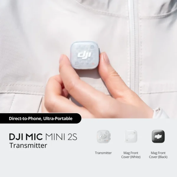 DJI Mic Mini 2S Transmitter compact 12g clip-on wireless microphone unit